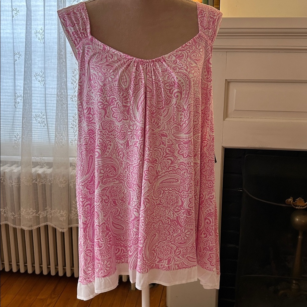 Ellen Tracy Pink Paisley Blouse - Picture 4 of 5